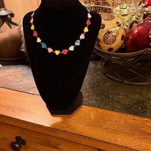 Vibrant Heart Charm Necklace